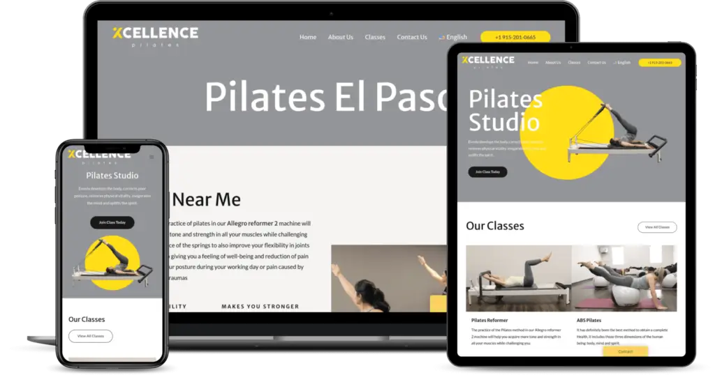 Diseño de Páginas Web - https://xcellencepilates.studio/